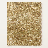 Gouden Confetti Glitters Planner (Achterkant)