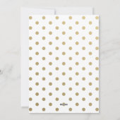 Gouden Confetti Merry Bright Custom Photo Card Feestdagenkaart (Achterkant)