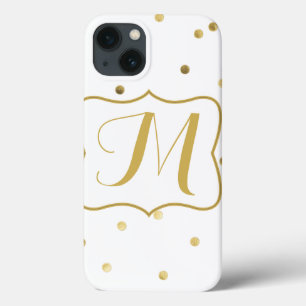 Gouden Confetti Monogram IPAD Case