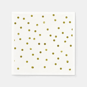 Gouden confetti stippen namaak folie modern chic e servet