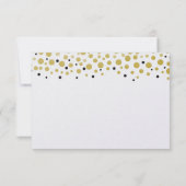 Gouden Confetti Stippen RSVP (Achterkant)
