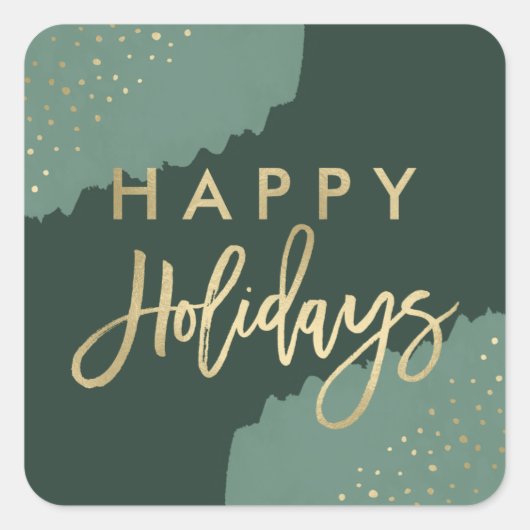 Gouden Confetti | Vakantie Stickers (Voorkant)