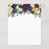 Gouden Confetti Winter Bloemstuk Feest Flyer (Achterkant)