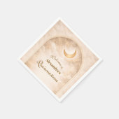 Gouden Constellatie Quinceañera Servet (Hoek)