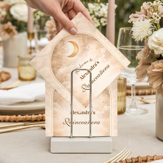 Gouden Constellatie Quinceañera Servet