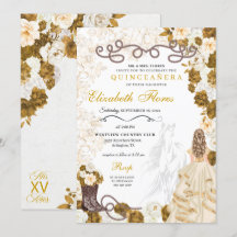 Gouden Cowgirl Charro Western Quinceañera