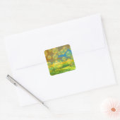 Gouden Dagen - Geel & Azure Tranquility Vierkante Sticker (Envelop)