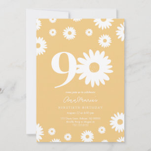 Gouden Daisy 90ste verjaardag uitnodiging