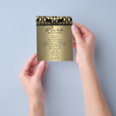 Gouden Damast Flyer (Hand)