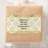 Gouden damast patroon etiket (Insitu)