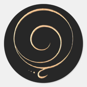 Gouden Dankbaarheid Ronde Sticker