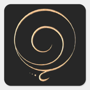 Gouden Dankbaarheid Vierkante Sticker