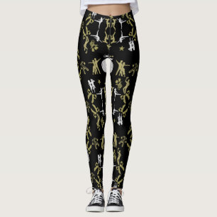 Gouden Danser Patroon Home Decor Leggings