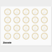 gouden dduizeligheid ronde sticker (Vel)