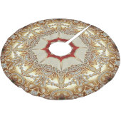 Gouden Decoratieve Boomrok Kerstboom Rok (Gekanteld)