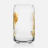 Gouden Decoratieve Ingelijste Monogram H Blikvorm Glas (Links)