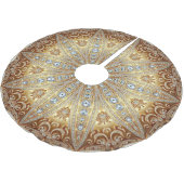 Gouden decoratieve kerstboomrok kerstboom rok (Gekanteld)