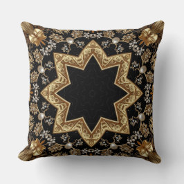 Gouden decoratieve kussensloop kussen