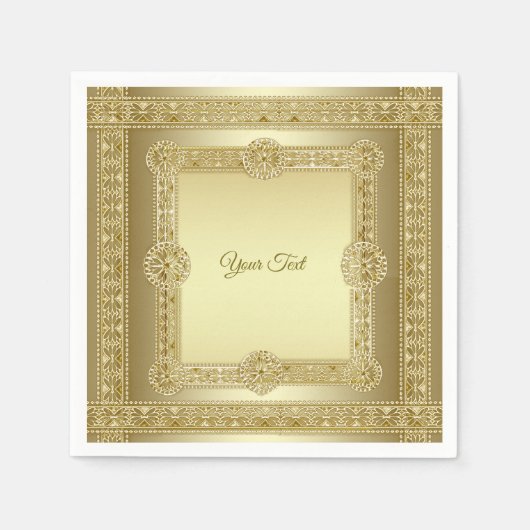 Gouden decoratieve servetten (Voorkant)