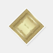 Gouden decoratieve servetten (Hoek)