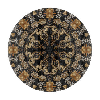 Gouden decoratieve snijplank