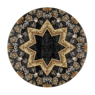 Gouden decoratieve snijplank