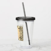 Gouden Decoratieve Vakantie Acryl Tumbler Acryl Drinkbeker (Links)