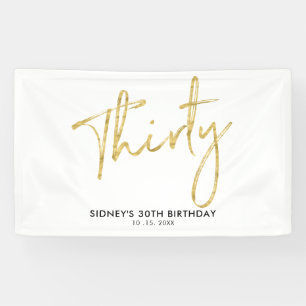 Gouden Dertig 30e Verjaardagsfeest Welkomstbanner Spandoek