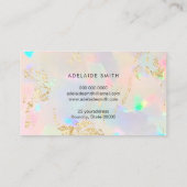 gouden details opale textuur visitekaartje (Achterkant)