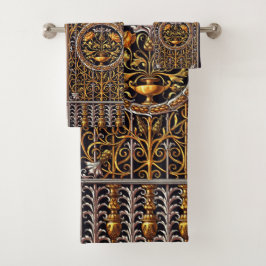 Gouden deuropening handdoek