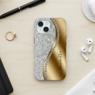 Gouden Diamant Bling Persoonlijk Script
