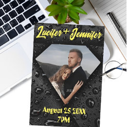 Gouden Diamant Moderne Elegante Op Maat Gemaakte T Save The Date