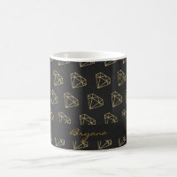 Gouden Diamant Moderne Glamour Bling Koffiemok