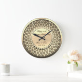 Gouden diamanten, damast 25e huwelijksverjaardag grote klok (Huis)