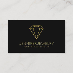Gouden Diamanten Sieraden Visitekaartje