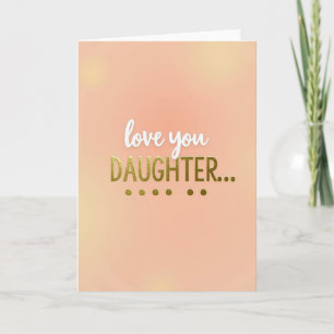 Gouden Dochter Liefde Kaart