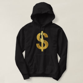 Gouden dollarsymbool – Luxe geld minimalistisch Hoodie