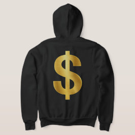 Gouden dollarsymbool – Luxe geld minimalistisch Hoodie