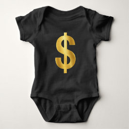 Gouden dollarsymbool – Luxe geld minimalistisch Romper