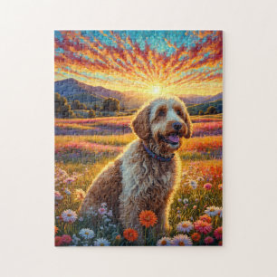 Gouden Doodle hond Legpuzzel