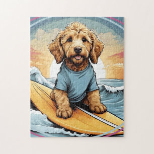 Gouden Doodle hond Legpuzzel