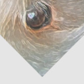 Gouden Doodle met grote zwarte squishy nose Tissue Tissuepapier (Detail)