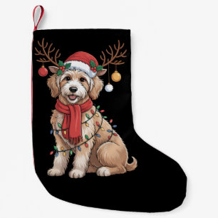 Gouden Doodle Prachtige Rendier Kerstboom Kleine Kerstsok