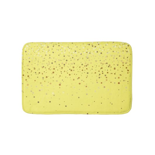 Gouden douche van sterren badmat (Voorkant)