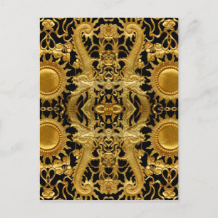 gouden draak briefkaart