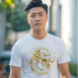 Gouden Draak Chinese Draak T-shirt