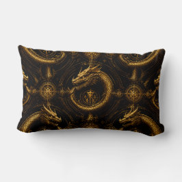 Gouden Draak Donkere Fantasy Kussen