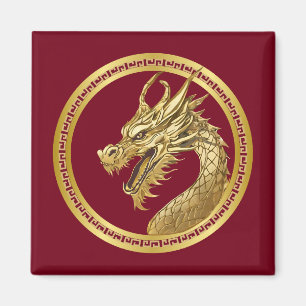 Gouden draak magneet