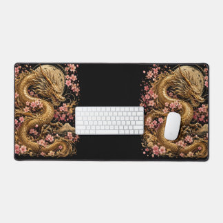 Gouden Draak & Sakura Bloesem Esthetiek Gaming D Bureaumat