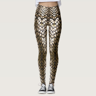 Gouden draak schalen leggings